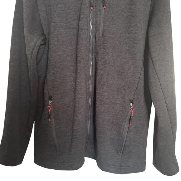 Orvis Full-Zip Jacket Men’s Gray Black Medium Fleece Lined Outdoor Classic - Picture 2 of 10